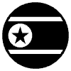 Flag North Korea Element from EmojiTwo Black Set