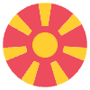 Flag North Macedonia Element from EmojiTwo Colors Set