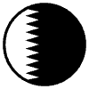 Flag Qatar Element from EmojiTwo Black Set