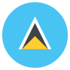 Flag St. Lucia Element from EmojiTwo Colors Set