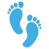 Footprints Element from EmojiTwo Colors Set