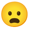 Frowning Face With Open Mouth Element from Noto Emojis Set