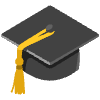 Graduation Cap Element from Noto Emojis Set