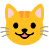 Grinning Cat Element from Noto Emojis Set