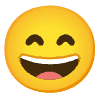 Grinning Face With Smiling Eyes Element from Noto Emojis Set