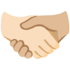 Handshake Light Skin Tone Medium Light Skin Tone Element from Noto Emojis Set