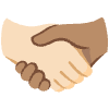 Handshake Light Skin Tone Medium Skin Tone Element from Noto Emojis Set