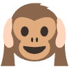 Hear No Evil Monkey Element from EmojiTwo Colors Set