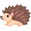 Hedgehog Element from Noto Emojis Set