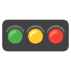 Horizontal Traffic Light Element from Noto Emojis Set
