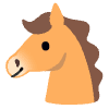 Horse Face Element from Noto Emojis Set