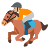 Horse Racing Medium Light Skin Tone Element from Noto Emojis Set