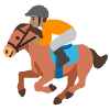Horse Racing Medium Skin Tone Element from Noto Emojis Set