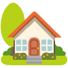 House With Garden Element from Noto Emojis Set