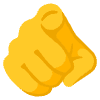 Index Pointing At The Viewer Element from Noto Emojis Set