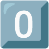 Keycap Digit Zero Element from Noto Emojis Set