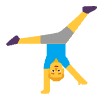 Man Cartwheeling Flat Default Element from Fluent Emoji Flat Set
