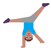 Man Cartwheeling Flat Medium Emoji from Fluent Emoji Flat Set | Free Download as SVG Vector and Transparent PNG | Streamline emojis