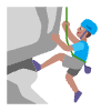 Man Climbing Flat Medium Element from Fluent Emoji Flat Set
