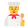 Man Cook Flat Default Element from Fluent Emoji Flat Set