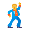 Man Dancing Flat Default Emoji from Fluent Emoji Flat Set | Free Download as SVG Vector and Transparent PNG | Streamline emojis