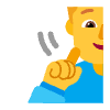 Man Deaf Flat Default Element from Fluent Emoji Flat Set