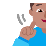 Man Deaf Flat Medium Element from Fluent Emoji Flat Set