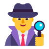 Man Detective Flat Default Element from Fluent Emoji Flat Set
