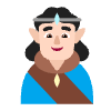 Man Elf Flat Light Element from Fluent Emoji Flat Set