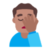 Man Facepalming Flat Medium Element from Fluent Emoji Flat Set