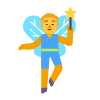Man Fairy Flat Default Element from Fluent Emoji Flat Set