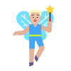 Man Fairy Flat Medium Light Element from Fluent Emoji Flat Set