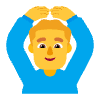 Man Gesturing Ok Flat Default Element from Fluent Emoji Flat Set