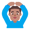 Man Gesturing Ok Flat Medium Element from Fluent Emoji Flat Set