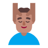 Man Getting Massage Flat Medium Element from Fluent Emoji Flat Set