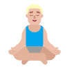 Man In Lotus Position Flat Medium Light Element from Fluent Emoji Flat Set