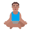 Man In Lotus Position Flat Medium Element from Fluent Emoji Flat Set