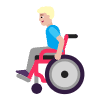 Man In Manual Wheelchair Flat Medium Light Element from Fluent Emoji Flat Set