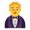 Man In Tuxedo Flat Default Element from Fluent Emoji Flat Set