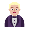 Man In Tuxedo Flat Medium Light Element from Fluent Emoji Flat Set