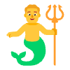 Man Merpeople Flat Default Element from Fluent Emoji Flat Set