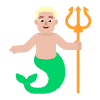 Man Merpeople Flat Medium Light Element from Fluent Emoji Flat Set