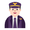 Man Pilot Flat Light Emoji from Fluent Emoji Flat Set | Free Download as SVG Vector and Transparent PNG | Streamline emojis