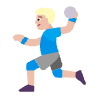 Man Playing Handball Flat Medium Light Element from Fluent Emoji Flat Set