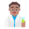 Man Scientist Flat Medium Element from Fluent Emoji Flat Set