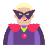 Man Supervillain Flat Medium Light Element from Fluent Emoji Flat Set