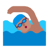 Man Swimming Flat Medium Element from Fluent Emoji Flat Set
