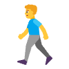 Man Walking Flat Default Emoji from Fluent Emoji Flat Set | Free Download as SVG Vector and Transparent PNG | Streamline emojis