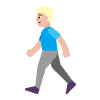 Man Walking Flat Medium Light Element from Fluent Emoji Flat Set