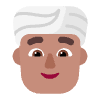 Man Wearing Turban Flat Medium Element from Fluent Emoji Flat Set